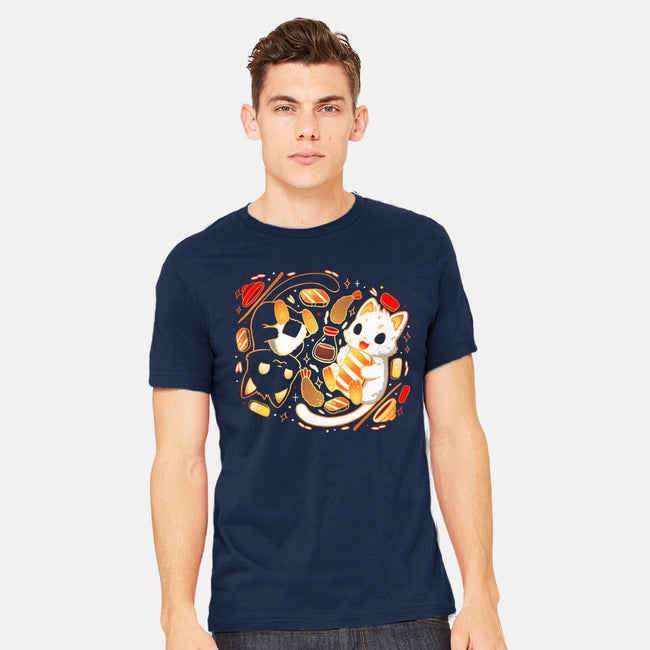 Sushi Japan Kittens-Mens-Heavyweight-Tee-Vallina84