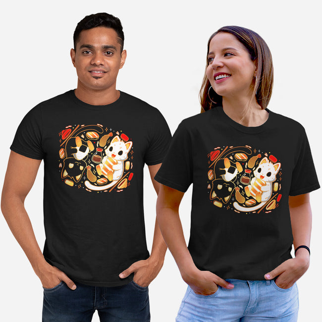 Sushi Japan Kittens-Unisex-Basic-Tee-Vallina84