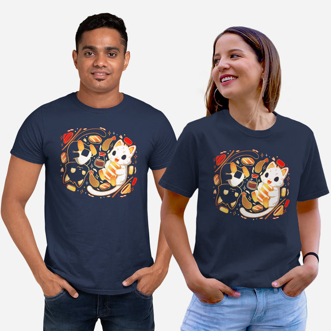 Sushi Japan Kittens-Unisex-Basic-Tee-Vallina84