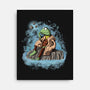 Frog Master Jedi-None-Stretched-Canvas-nickzzarto