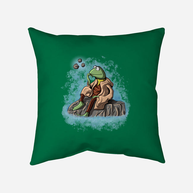 Frog Master Jedi-None-Removable Cover w Insert-Throw Pillow-nickzzarto