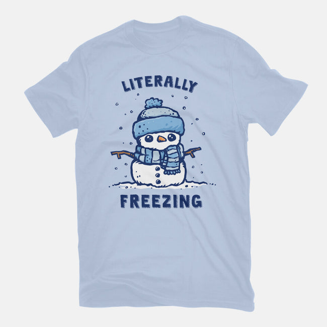 Literally Freezing-Womens-Fitted-Tee-kg07