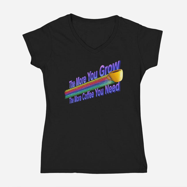 The More Coffee You Need-Womens-V-Neck-Tee-NMdesign