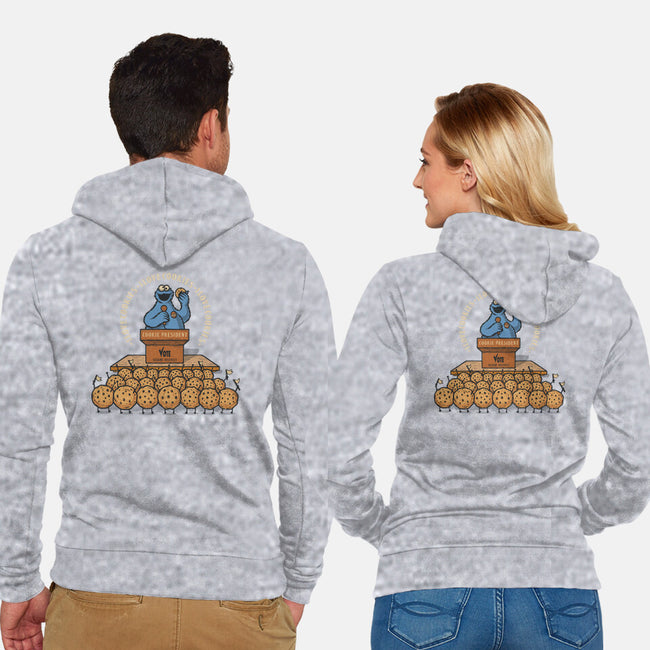 Cookie Elections-Unisex-Zip-Up-Sweatshirt-erion_designs