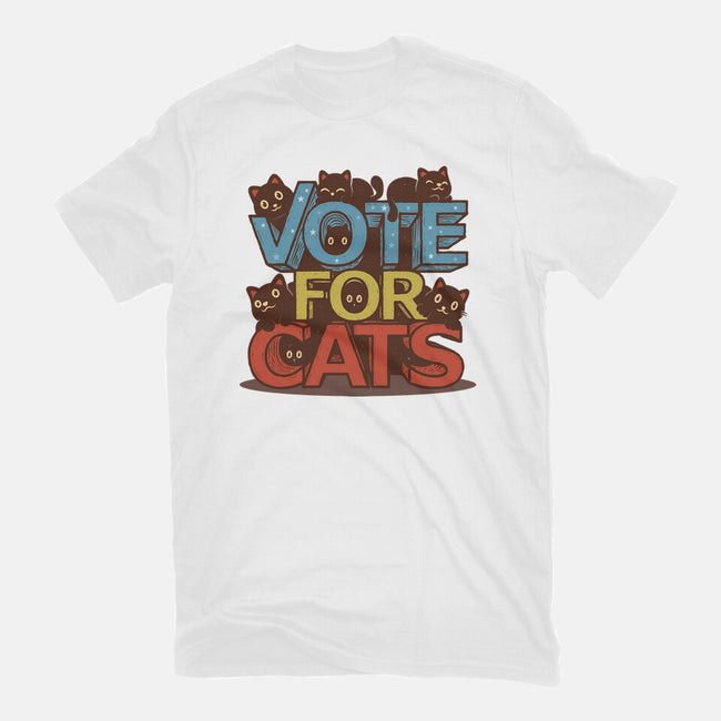 Vote For Cats-Womens-Fitted-Tee-erion_designs