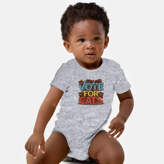 Vote For Cats-Baby-Basic-Onesie-erion_designs