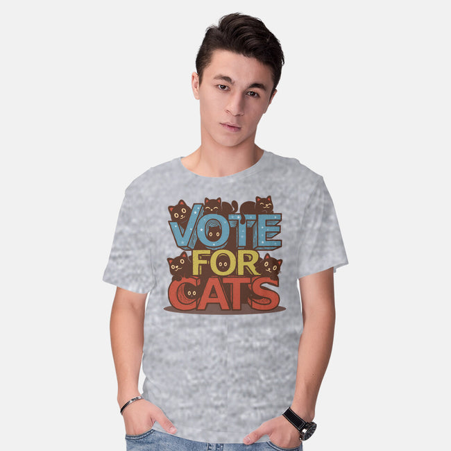 Vote For Cats-Mens-Basic-Tee-erion_designs