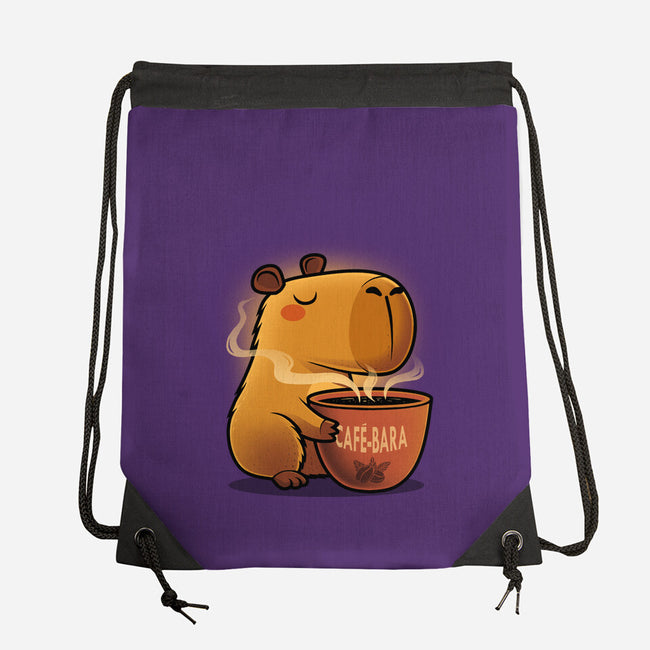 Cafe-bara-None-Drawstring-Bag-erion_designs