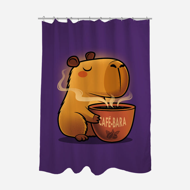 Cafe-bara-None-Polyester-Shower Curtain-erion_designs