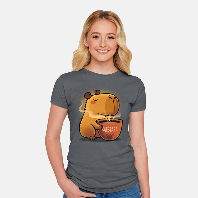 Cafe-bara-Womens-Fitted-Tee-erion_designs