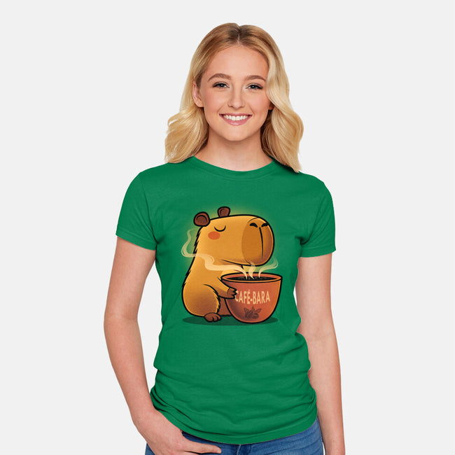 Cafe-bara-Womens-Fitted-Tee-erion_designs