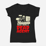 Chat With A Dead Agent-Womens-V-Neck-Tee-Boggs Nicolas