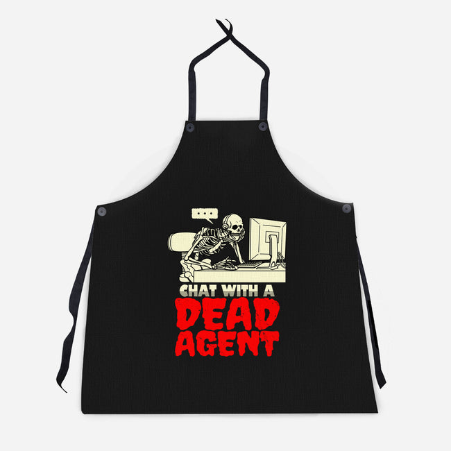 Chat With A Dead Agent-Unisex-Kitchen-Apron-Boggs Nicolas