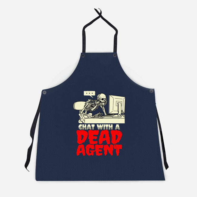 Chat With A Dead Agent-Unisex-Kitchen-Apron-Boggs Nicolas