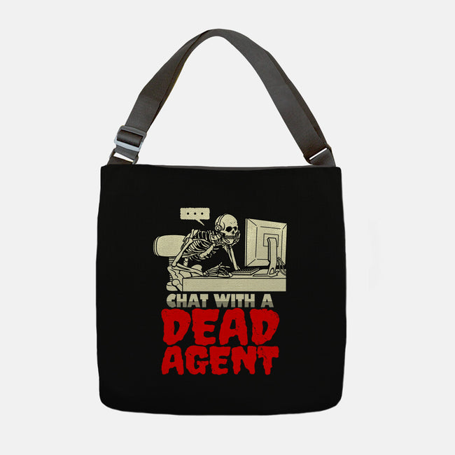 Chat With A Dead Agent-None-Adjustable Tote-Bag-Boggs Nicolas