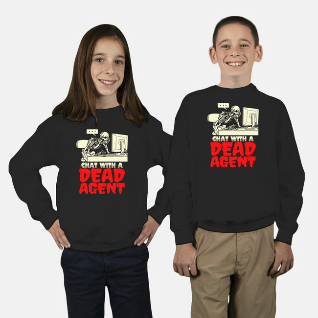 Chat With A Dead Agent-Youth-Crew Neck-Sweatshirt-Boggs Nicolas