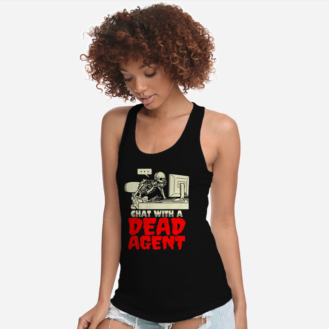 Chat With A Dead Agent-Womens-Racerback-Tank-Boggs Nicolas