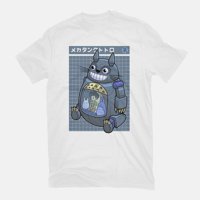 Mecha Tank Totoro-Womens-Fitted-Tee-Astrobot Invention