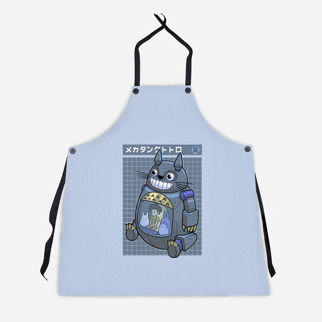 Mecha Tank Totoro-Unisex-Kitchen-Apron-Astrobot Invention