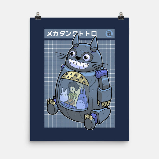 Mecha Tank Totoro-None-Matte-Poster-Astrobot Invention