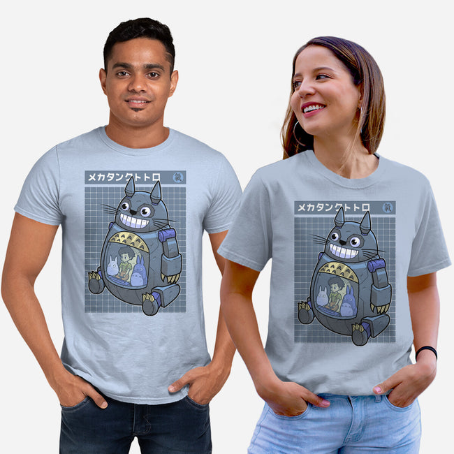 Mecha Tank Totoro-Unisex-Basic-Tee-Astrobot Invention