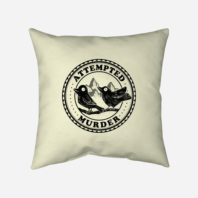 Murder Crows-None-Removable Cover w Insert-Throw Pillow-tobefonseca