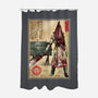 Pyramid Head Woodblock-None-Polyester-Shower Curtain-DrMonekers