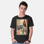 Pyramid Head Woodblock-Mens-Basic-Tee-DrMonekers