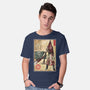 Pyramid Head Woodblock-Mens-Basic-Tee-DrMonekers