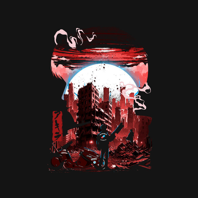 Neo-Tokyo Blues-Unisex-Crew Neck-Sweatshirt-Arinesart