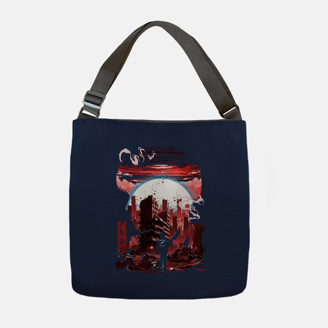 Neo-Tokyo Blues-None-Adjustable Tote-Bag-Arinesart