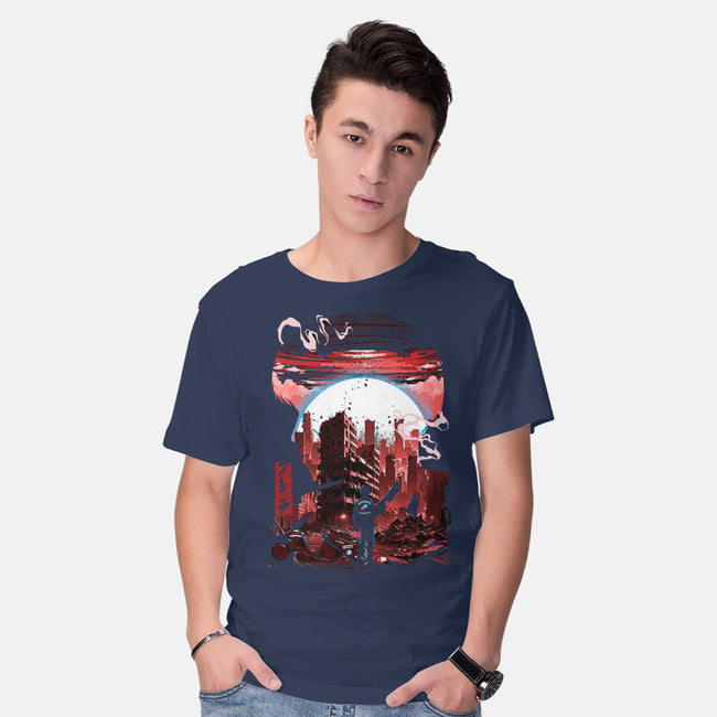 Neo-Tokyo Blues-Mens-Basic-Tee-Arinesart