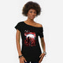 Neo-Tokyo Blues-Womens-Off Shoulder-Tee-Arinesart