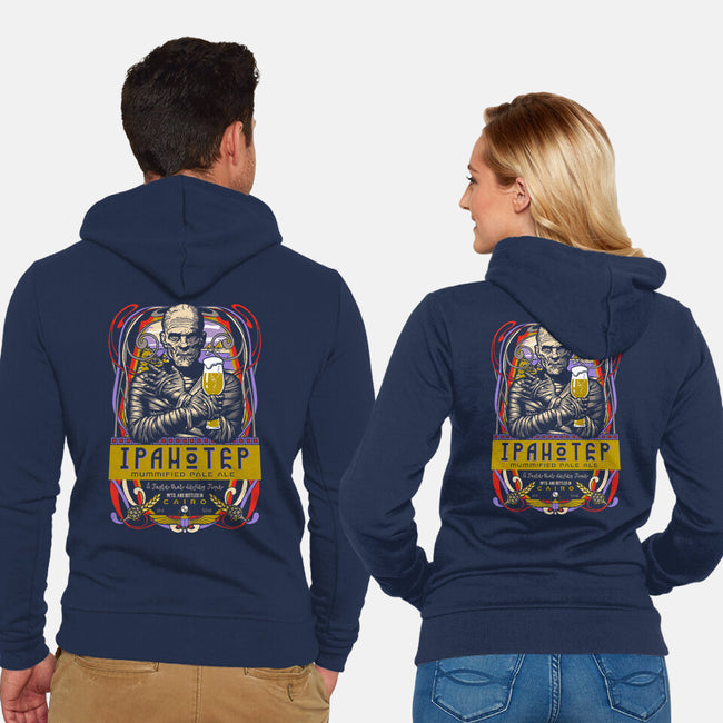 Ipahotep Ale-Unisex-Zip-Up-Sweatshirt-Arinesart