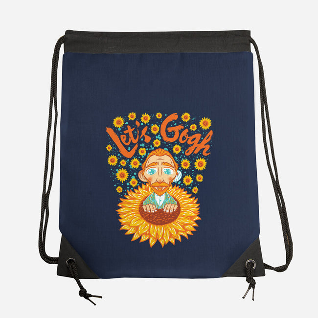 Let's Gogh-None-Drawstring-Bag-Tronyx79