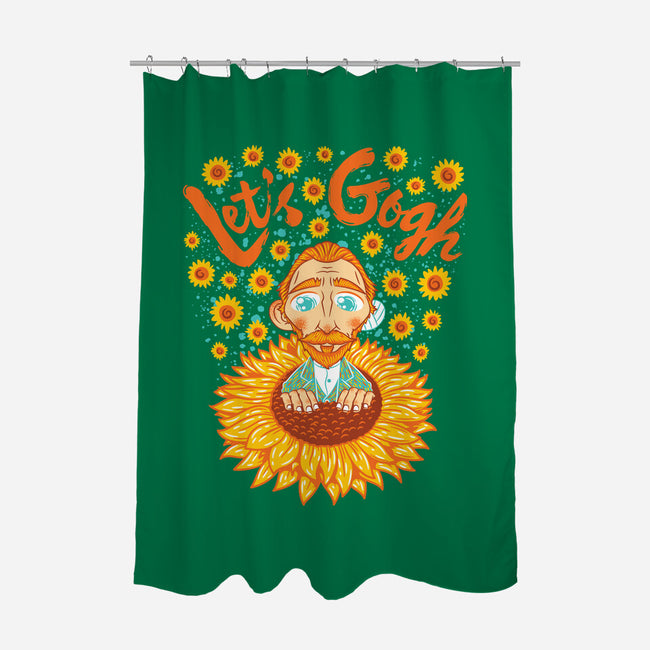 Let's Gogh-None-Polyester-Shower Curtain-Tronyx79