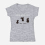 Crows Before Bros-Womens-V-Neck-Tee-Mattania