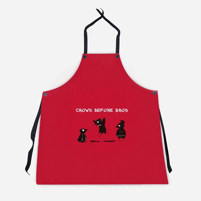 Crows Before Bros-Unisex-Kitchen-Apron-Mattania