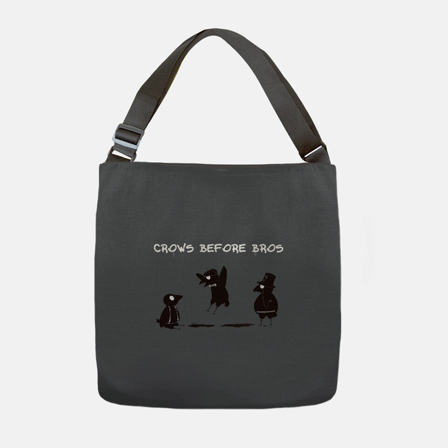 Crows Before Bros-None-Adjustable Tote-Bag-Mattania