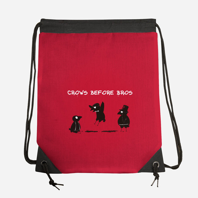 Crows Before Bros-None-Drawstring-Bag-Mattania