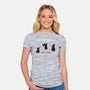 Crows Before Bros-Womens-Fitted-Tee-Mattania