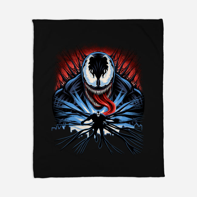 Antihero Symbiote-None-Fleece-Blanket-rmatix