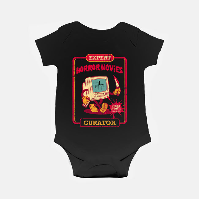 Expert Horror Movies Curator-Baby-Basic-Onesie-sachpica