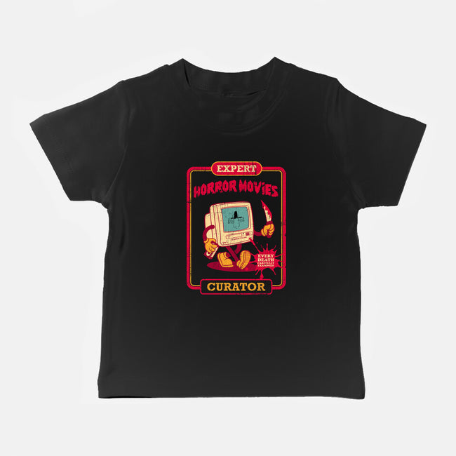 Expert Horror Movies Curator-Baby-Basic-Tee-sachpica