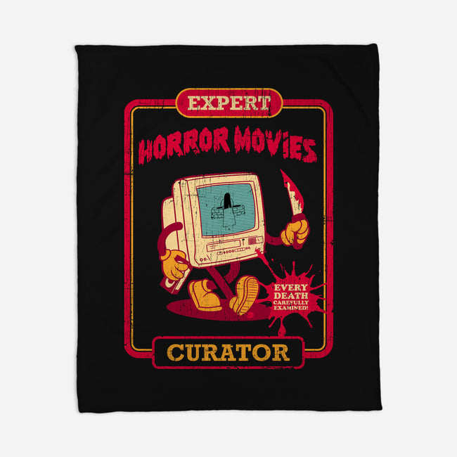 Expert Horror Movies Curator-None-Fleece-Blanket-sachpica