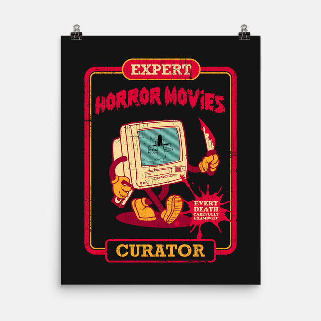 Expert Horror Movies Curator-None-Matte-Poster-sachpica