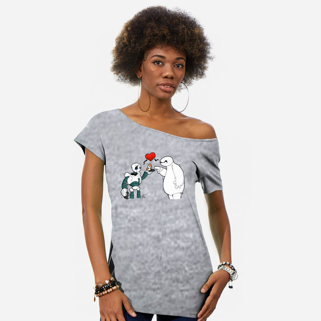 Wild Hero 6-Womens-Off Shoulder-Tee-PGDesigns