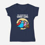 The Adventures Of Ghost Gang-Womens-V-Neck-Tee-zascanauta