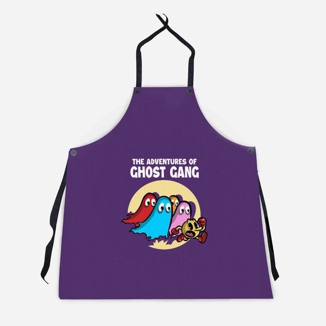 The Adventures Of Ghost Gang-Unisex-Kitchen-Apron-zascanauta