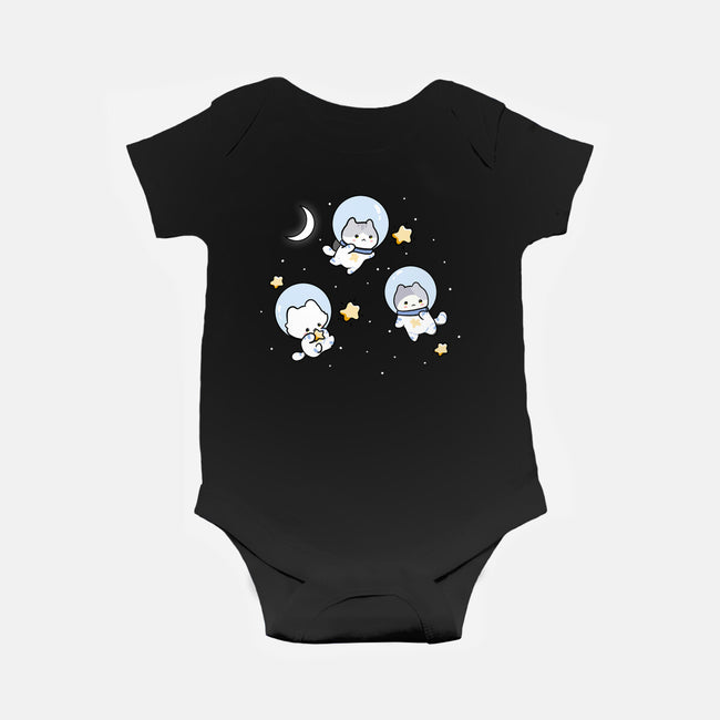 Astro Cats-Baby-Basic-Onesie-MaxoArt